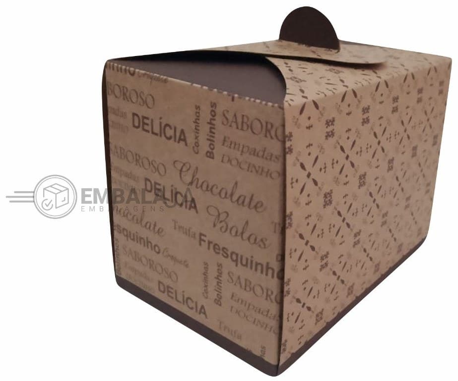Caixa para Cupcake Individual Kraft Natural