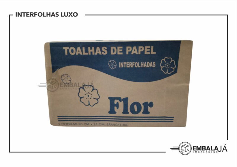 Toalhas de Papel Interfolhadas Flor - Luxo - 100% Celulose